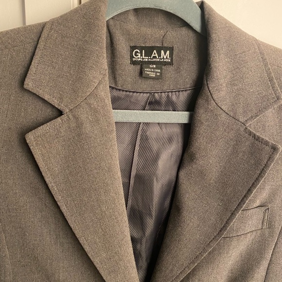 Grey blazer with lining and pockets - Picture 4 of 6